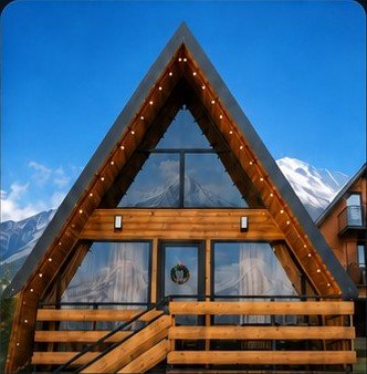 Via Kazbegi A-frame cottage in Kazbegi